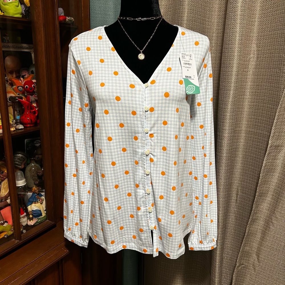 NWT Lands End Tencel Top S